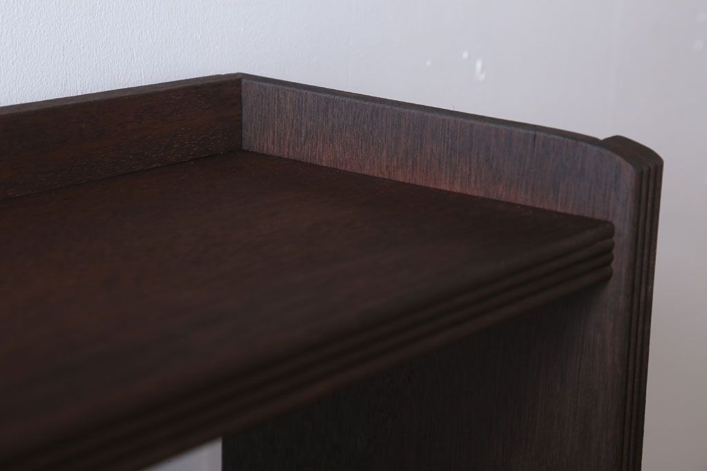 アンティーク家具　和製アンティーク シンプルでシックな古いブックシェルフ(本棚)