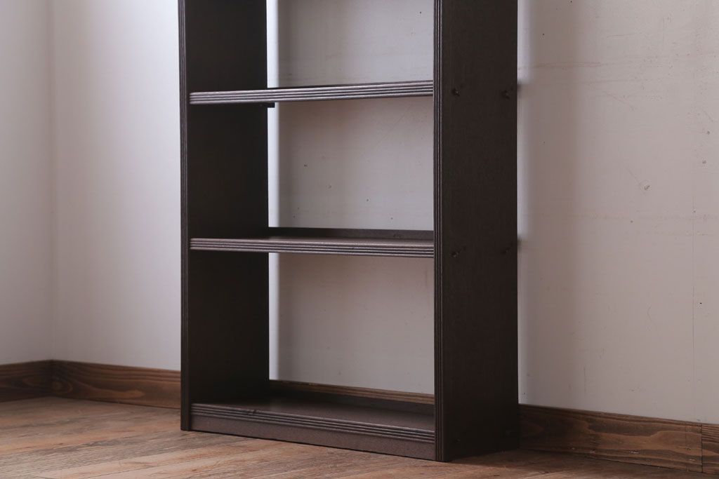 アンティーク家具　和製アンティーク シンプルでシックな古いブックシェルフ(本棚)