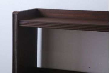 アンティーク家具　和製アンティーク シンプルでシックな古いブックシェルフ(本棚)