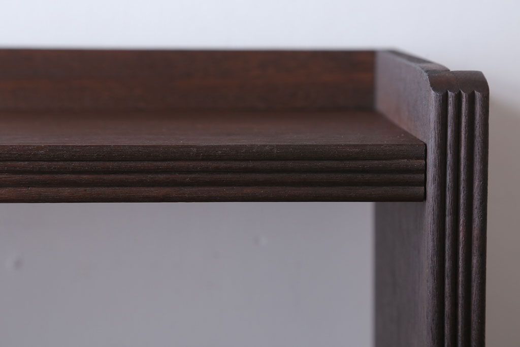 アンティーク家具　和製アンティーク シンプルでシックな古いブックシェルフ(本棚)