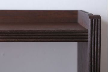 アンティーク家具　和製アンティーク シンプルでシックな古いブックシェルフ(本棚)