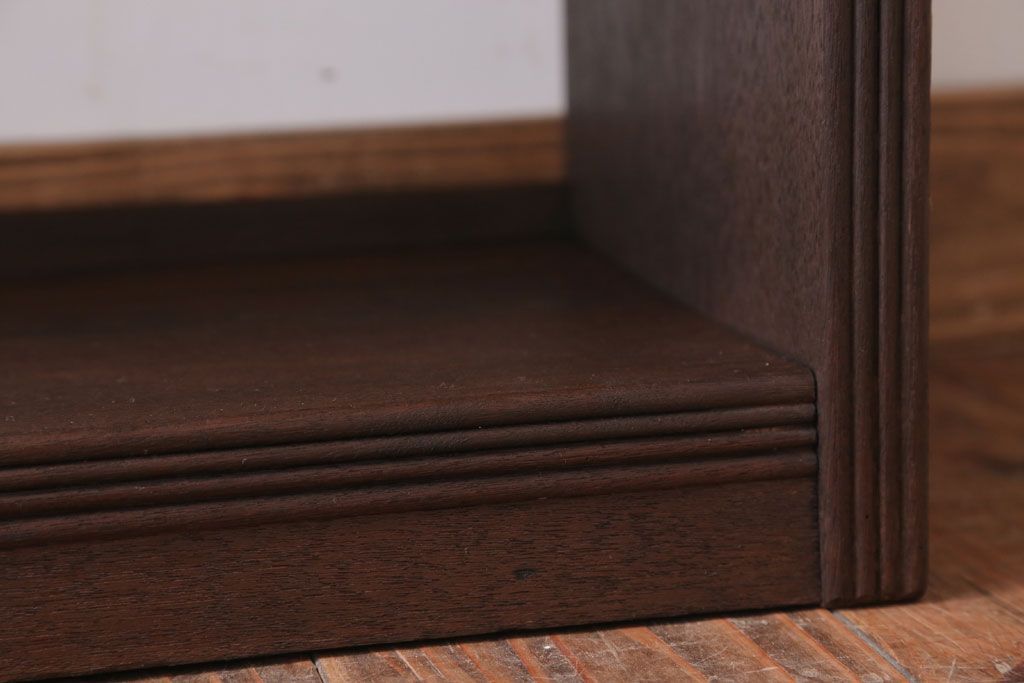 アンティーク家具　和製アンティーク シンプルでシックな古いブックシェルフ(本棚)