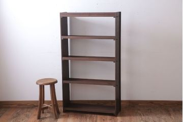 アンティーク家具　和製アンティーク シンプルでシックな古いブックシェルフ(本棚)