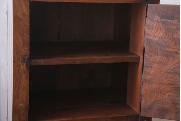 アンティーク家具　古民具・骨董　珍品!上品な金具付きの古い木製金庫箪笥