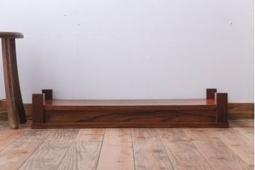アンティーク雑貨　和製アンティーク　黒柿材!古い木製の置床