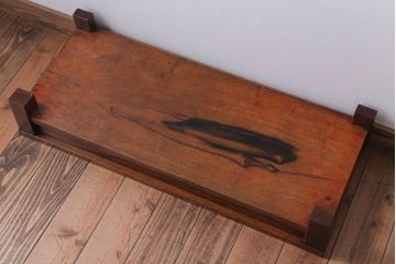 アンティーク雑貨　和製アンティーク　黒柿材!古い木製の置床