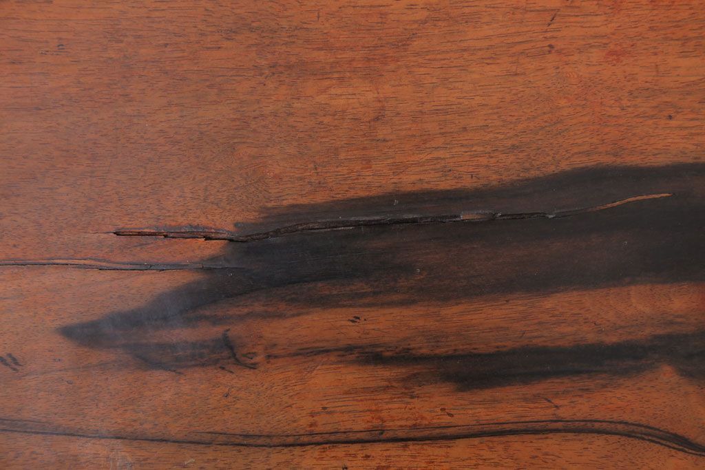 アンティーク雑貨　和製アンティーク　黒柿材!古い木製の置床