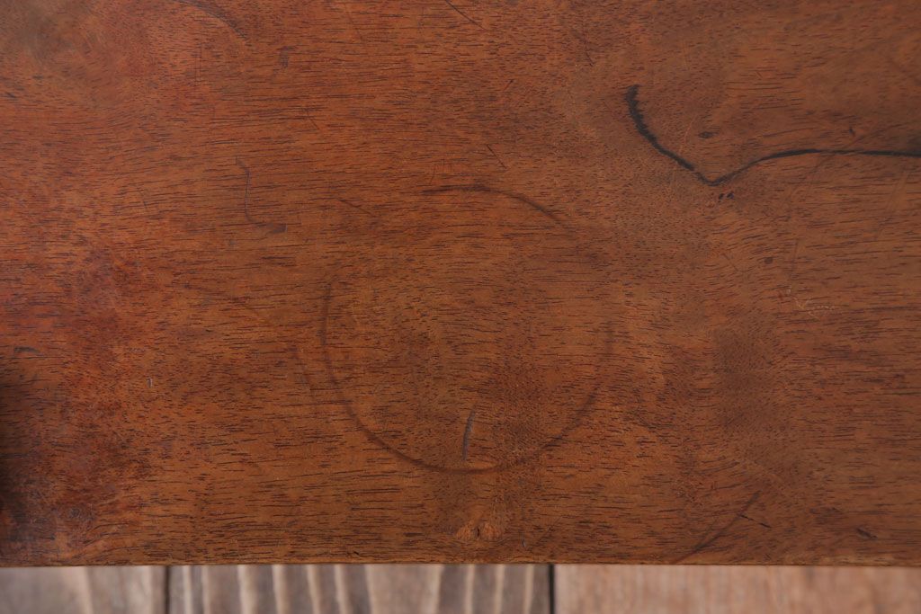 アンティーク雑貨　和製アンティーク　黒柿材!古い木製の置床