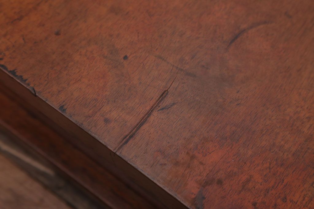 アンティーク雑貨　和製アンティーク　黒柿材!古い木製の置床