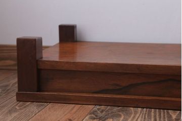 アンティーク雑貨　和製アンティーク　黒柿材!古い木製の置床