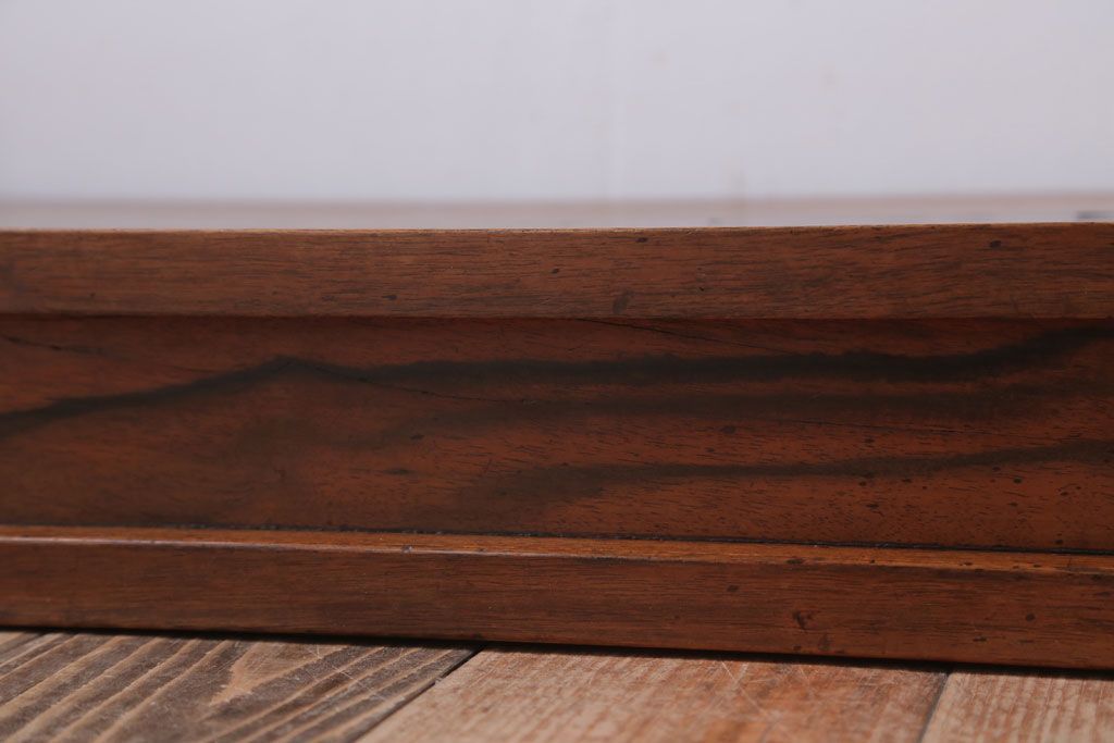 アンティーク雑貨　和製アンティーク　黒柿材!古い木製の置床