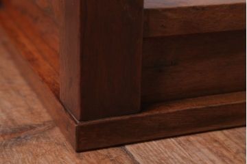 アンティーク雑貨　和製アンティーク　黒柿材!古い木製の置床