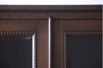 中古　高級品!永田良介商店製　優雅なカップボード(食器棚・収納棚)