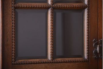 中古　高級品!永田良介商店製　優雅なカップボード(食器棚・収納棚)