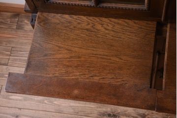 中古　高級品!永田良介商店製　優雅なカップボード(食器棚・収納棚)