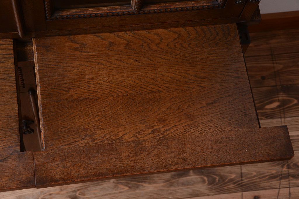 中古　高級品!永田良介商店製　優雅なカップボード(食器棚・収納棚)