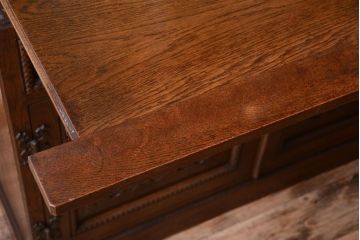 中古　高級品!永田良介商店製　優雅なカップボード(食器棚・収納棚)