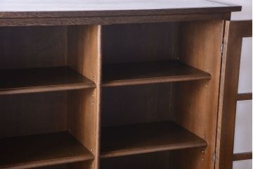 中古　高級品!永田良介商店製　優雅なカップボード(食器棚・収納棚)