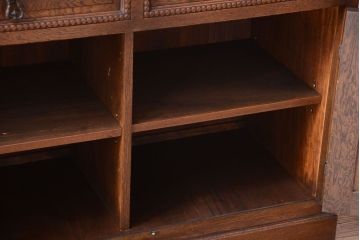 中古　高級品!永田良介商店製　優雅なカップボード(食器棚・収納棚)