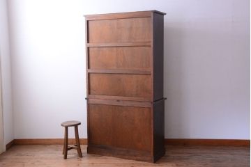 中古　高級品!永田良介商店製　優雅なカップボード(食器棚・収納棚)