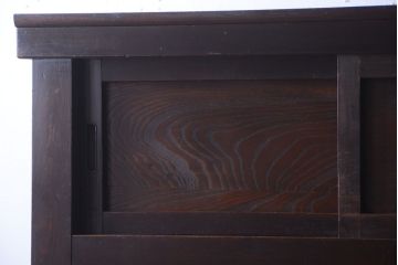 アンティーク家具　古民具・骨董　明治期　変わり型!アンティーク水屋箪笥