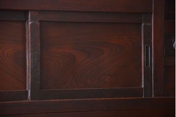 アンティーク家具　古民具・骨董　明治期　変わり型!アンティーク水屋箪笥