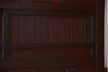 アンティーク家具　古民具・骨董　明治期　変わり型!アンティーク水屋箪笥