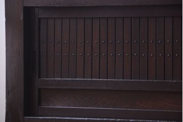 アンティーク家具　古民具・骨董　明治期　変わり型!アンティーク水屋箪笥