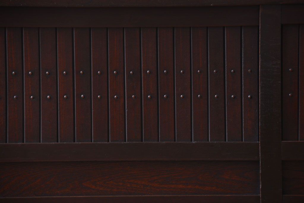 アンティーク家具　古民具・骨董　明治期　変わり型!アンティーク水屋箪笥