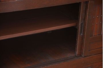 アンティーク家具　古民具・骨董　明治期　変わり型!アンティーク水屋箪笥