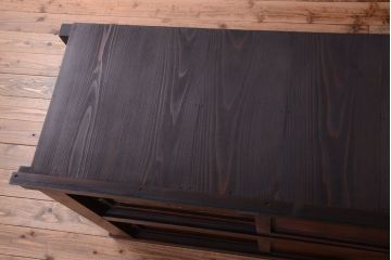 アンティーク家具　古民具・骨董　明治期　変わり型!アンティーク水屋箪笥