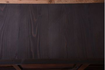 アンティーク家具　古民具・骨董　明治期　変わり型!アンティーク水屋箪笥