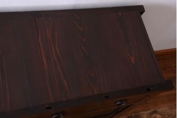 アンティーク家具　古民具・骨董　明治期　変わり型!アンティーク水屋箪笥