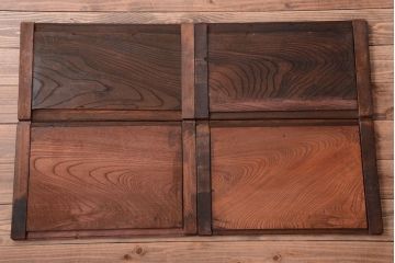 アンティーク家具　古民具・骨董　明治期　変わり型!アンティーク水屋箪笥