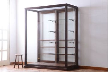 アンティーク家具　アンティーク　超特大!店舗用ショーウィンドーガラスケース