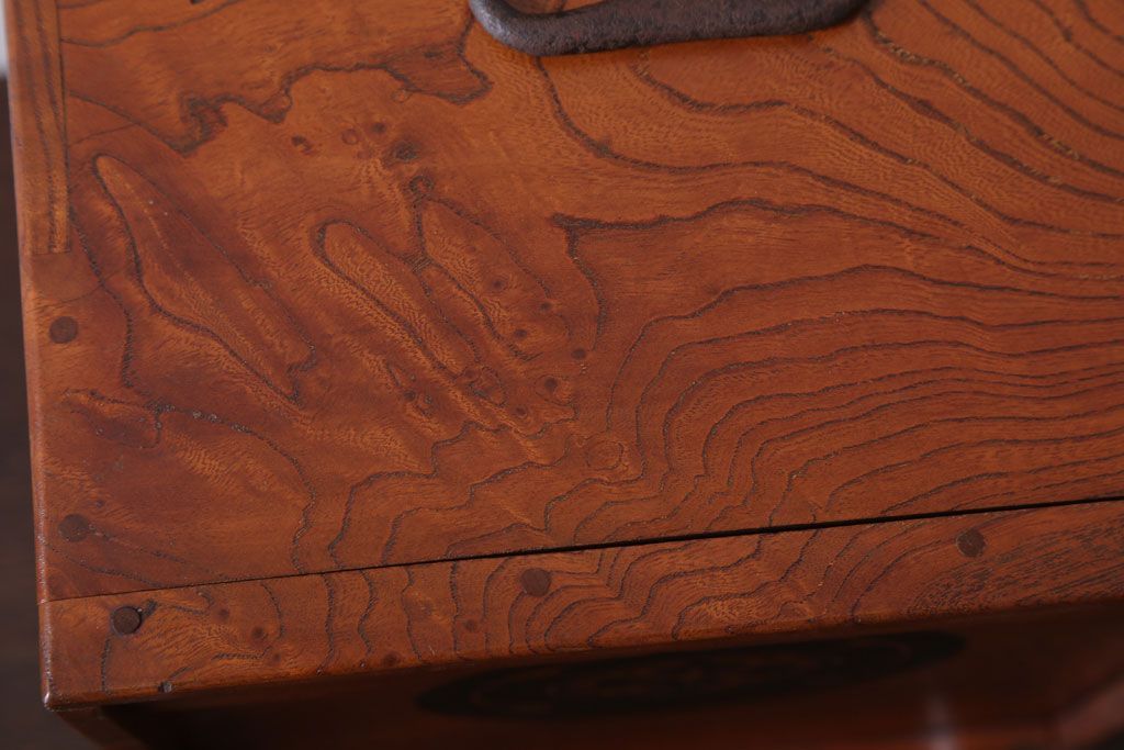 アンティーク雑貨　古民具・骨董　総欅材!アンティーク時代箱