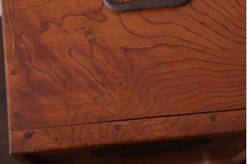 アンティーク雑貨　古民具・骨董　総欅材!アンティーク時代箱