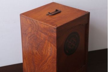 アンティーク雑貨　古民具・骨董　総欅材!アンティーク時代箱