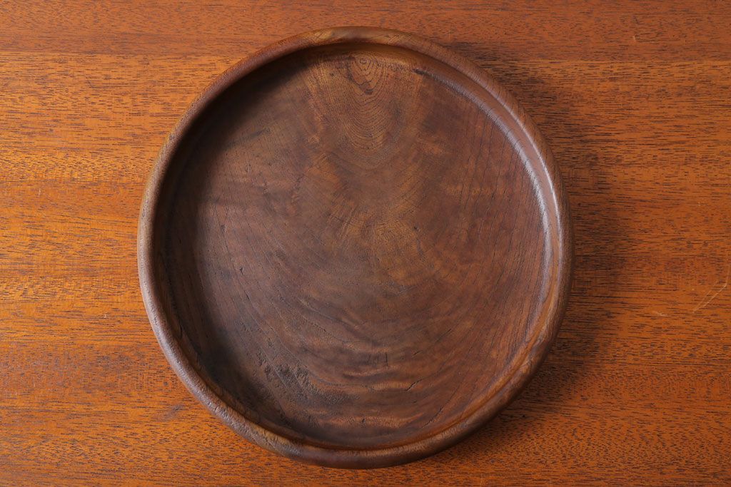 アンティーク雑貨　和製アンティーク　大正〜昭和期　古い木製お盆3サイズセット