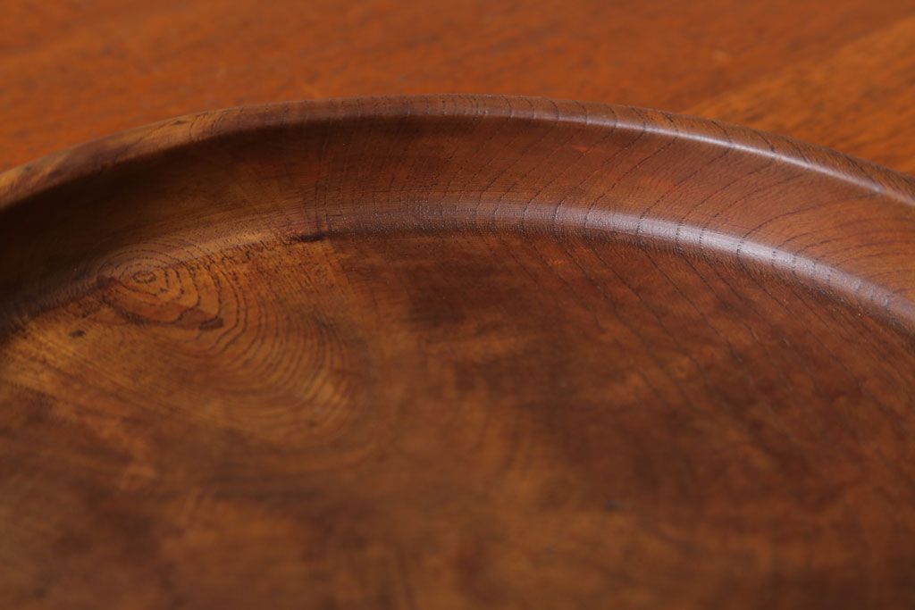 アンティーク雑貨　和製アンティーク　大正〜昭和期　古い木製お盆3サイズセット