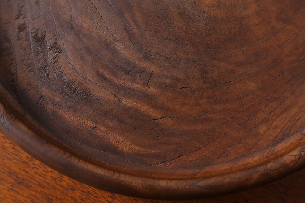 アンティーク雑貨　和製アンティーク　大正〜昭和期　古い木製お盆3サイズセット