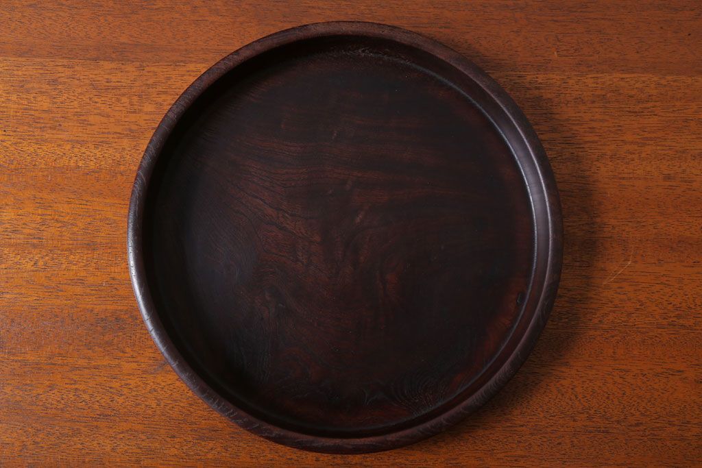 アンティーク雑貨　和製アンティーク　大正〜昭和期　古い木製お盆3サイズセット