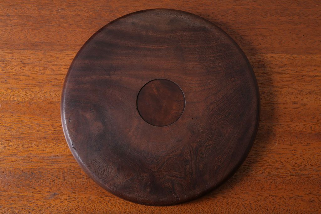 アンティーク雑貨　和製アンティーク　大正〜昭和期　古い木製お盆3サイズセット