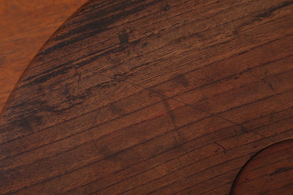 アンティーク雑貨　和製アンティーク　大正〜昭和期　古い木製お盆3サイズセット