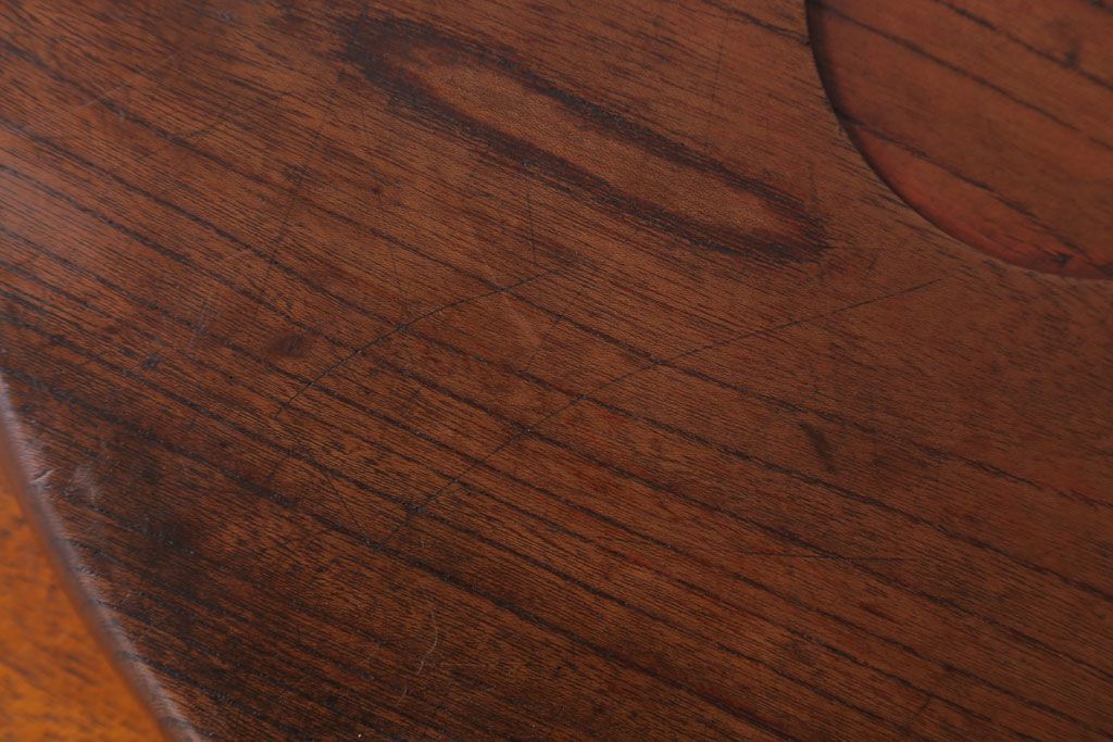 アンティーク雑貨　和製アンティーク　大正〜昭和期　古い木製お盆3サイズセット