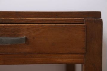 アンティーク家具　和製アンティーク　古い木味のシンプルな文机(2)