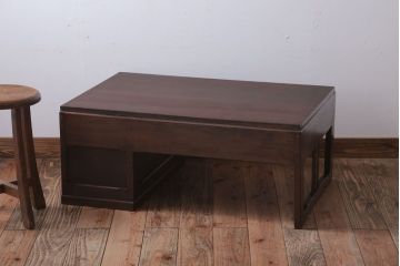 アンティーク家具　和製アンティーク　モダンでおしゃれな片袖文机