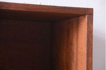 アンティーク家具　和製アンティーク　脚付き!古い木の縦型マス目棚(収納棚、飾り棚)