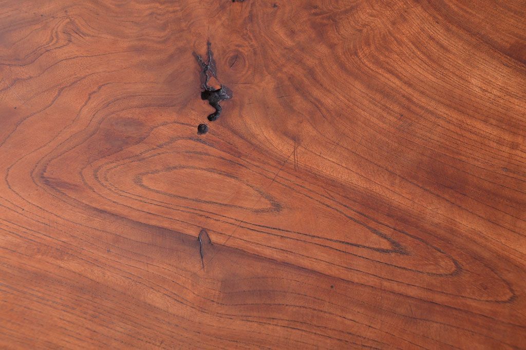 中古　民芸家具　欅材の小ぶりなテーブル