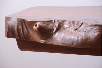 中古　民芸家具　欅材の小ぶりなテーブル